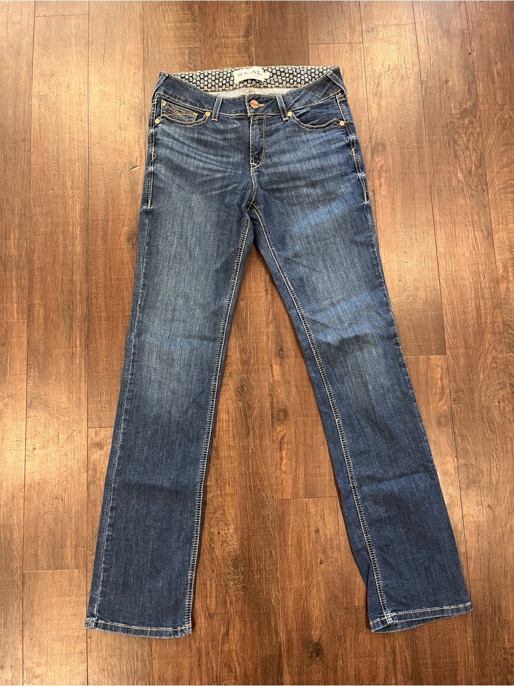 Ariat REAL Straight Leg Jeans Womens 31 XL Perfect Rise Analise Straight Leg